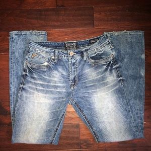 Salvage buckle jeans